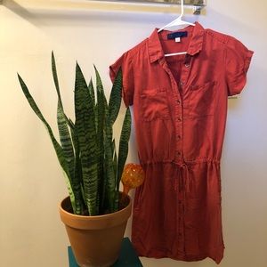 SOLD | Red Button-Down Dress